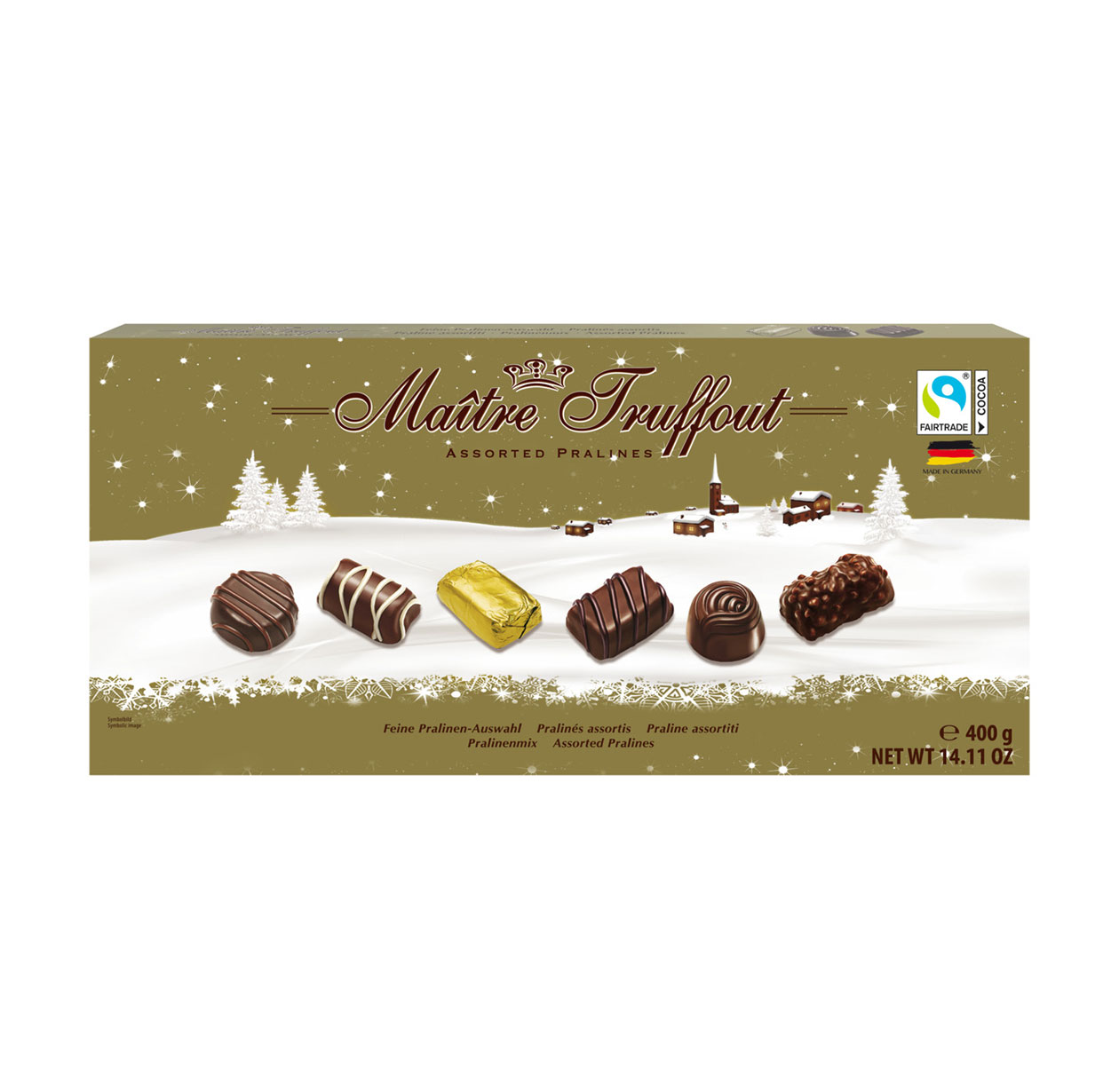 Assorted pralines winter edition