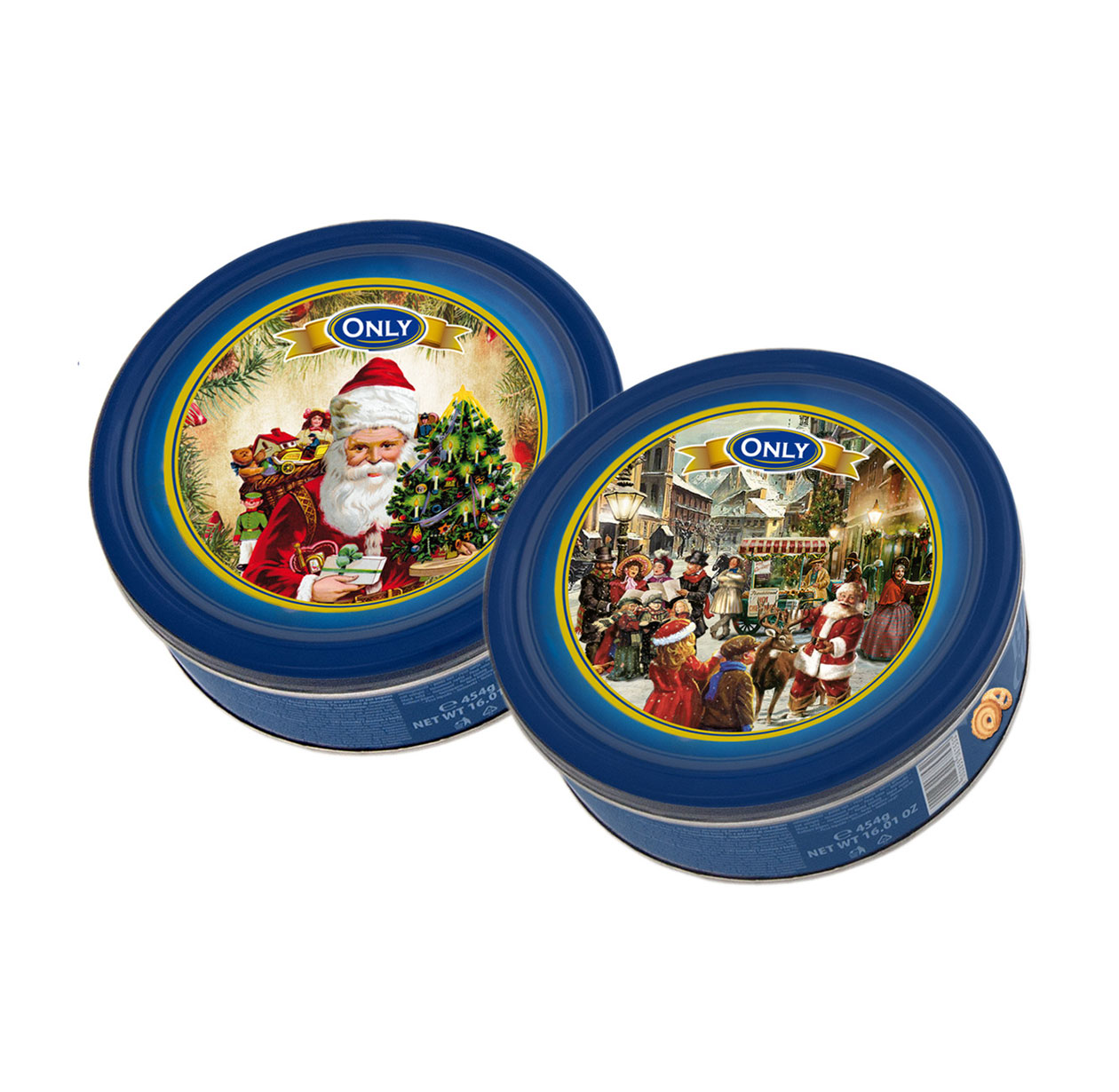 Butter cookies Christmas tin mixed box nostalgic